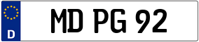 Trailer License Plate
